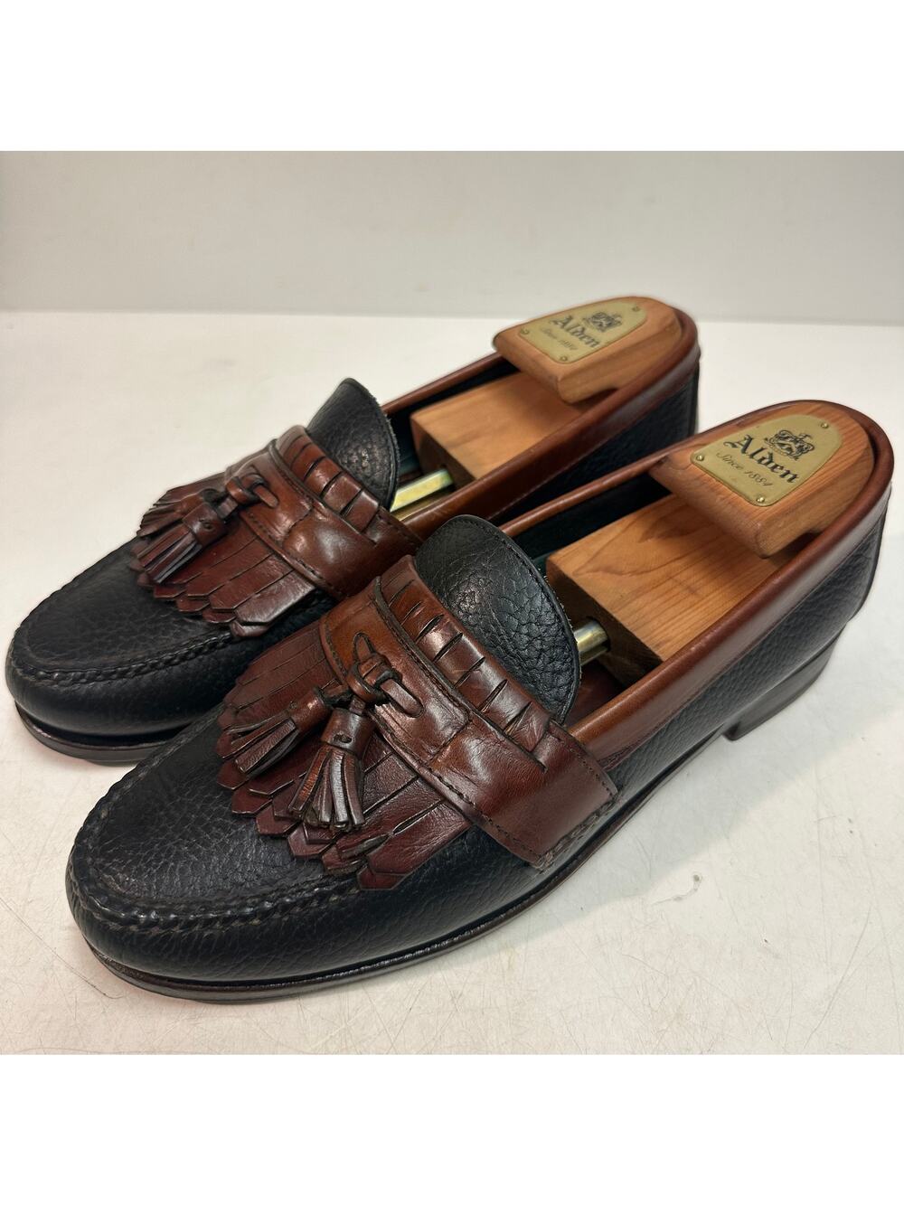 NEW HEELS Rancourt & Co x H S Trask Handsewn Tassel Kiltie Loafer Moc USA 10 D